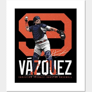 Christian Vazquez Houston Bold Number Posters and Art